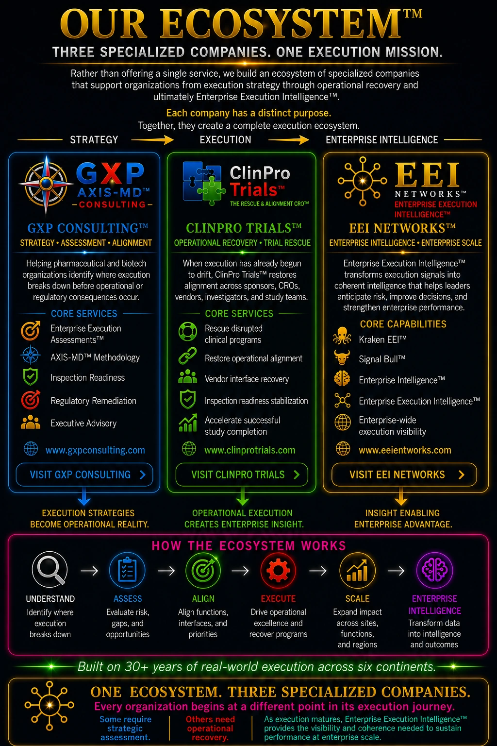 Our Ecosystem infographic page